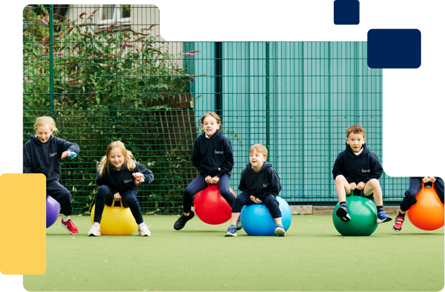 Students exercising
